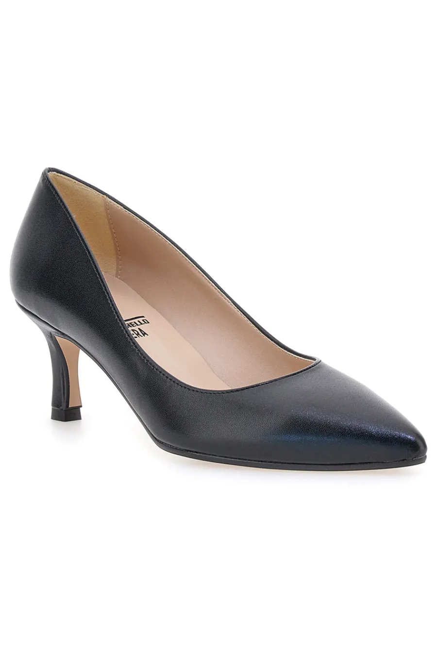 Décolleté nere con tacco basso e punta affusolata 6043-PITTARELLO VERA New