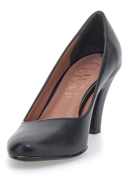 Décolleté nere con tacco medio e punta arrotondata 1043-PITTARELLO CLASS Clearance
