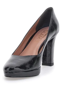 Décolleté Nere Effetto Lucido con Tacco Largo 1043PY-PITTARELLO GLAM Best
