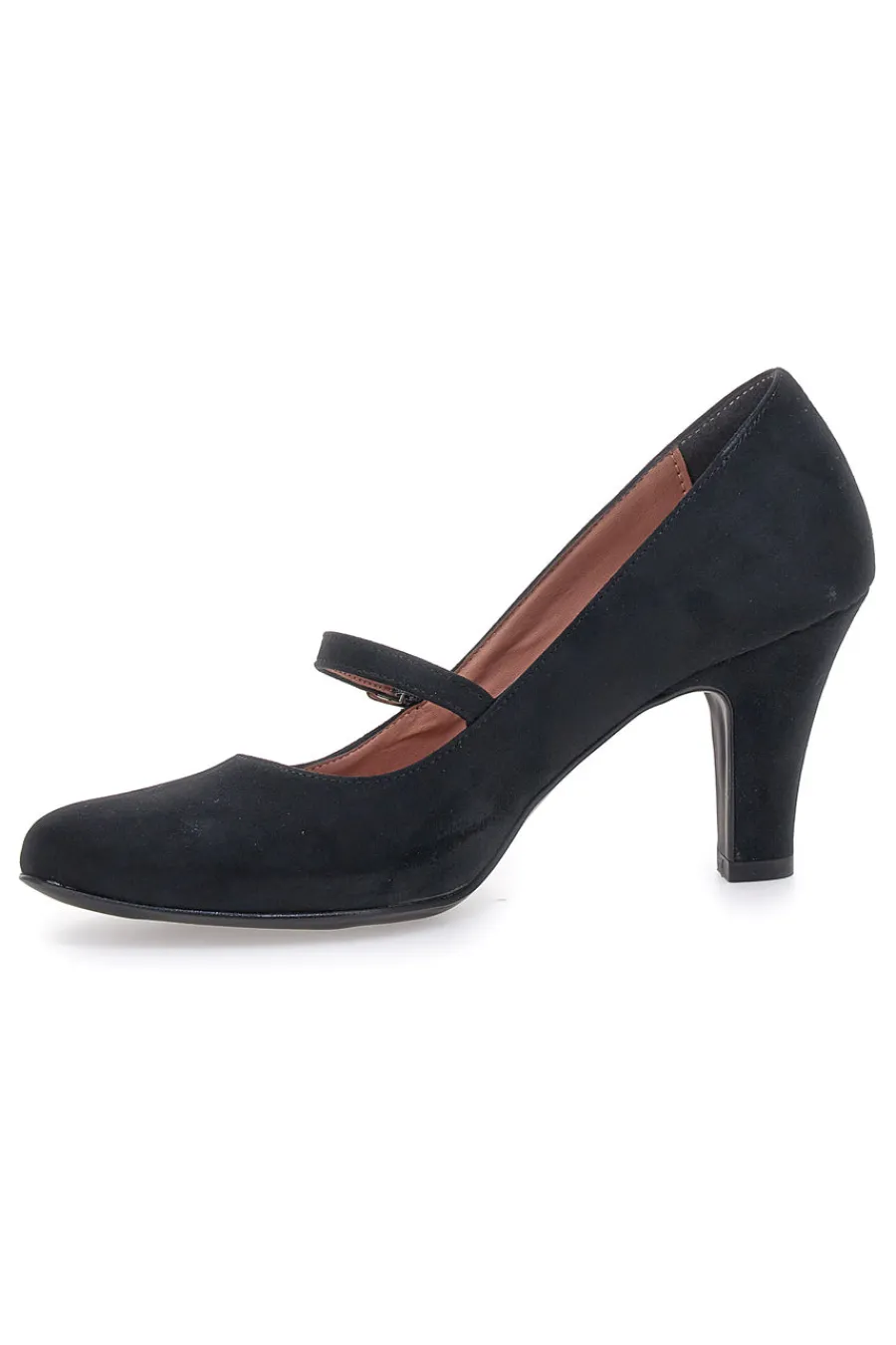 Décolleté nere effetto scamosciato con cinturino 3724-PITTARELLO CLASS Clearance