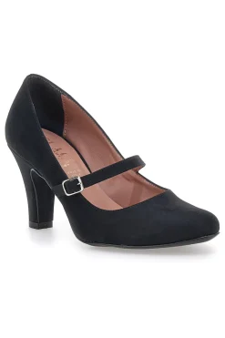 Décolleté nere effetto scamosciato con cinturino 3724-PITTARELLO CLASS Clearance