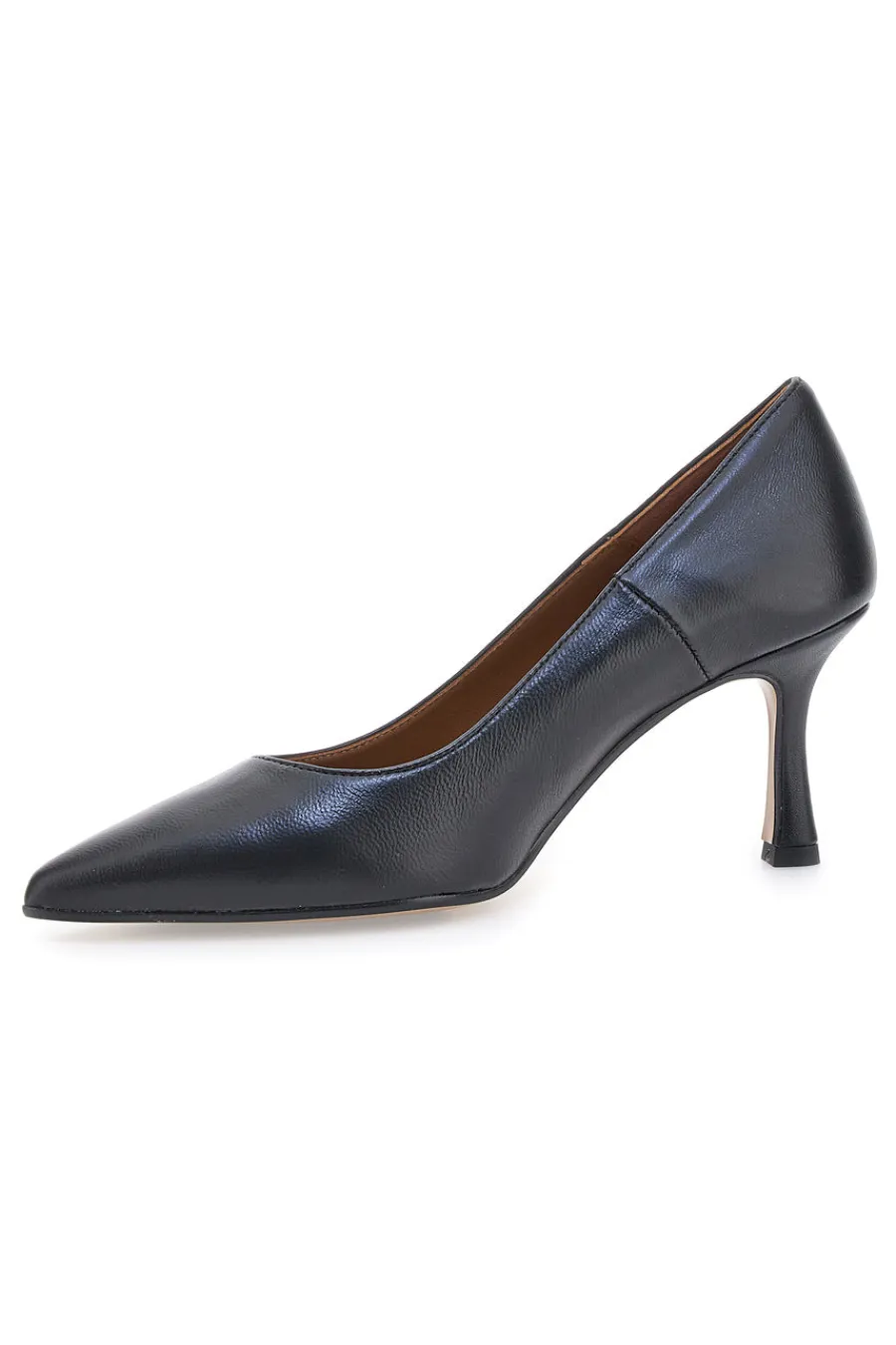 Décolleté nere in pelle con tacco a spillo 777 Made in Italy-PITTARELLO PLUS