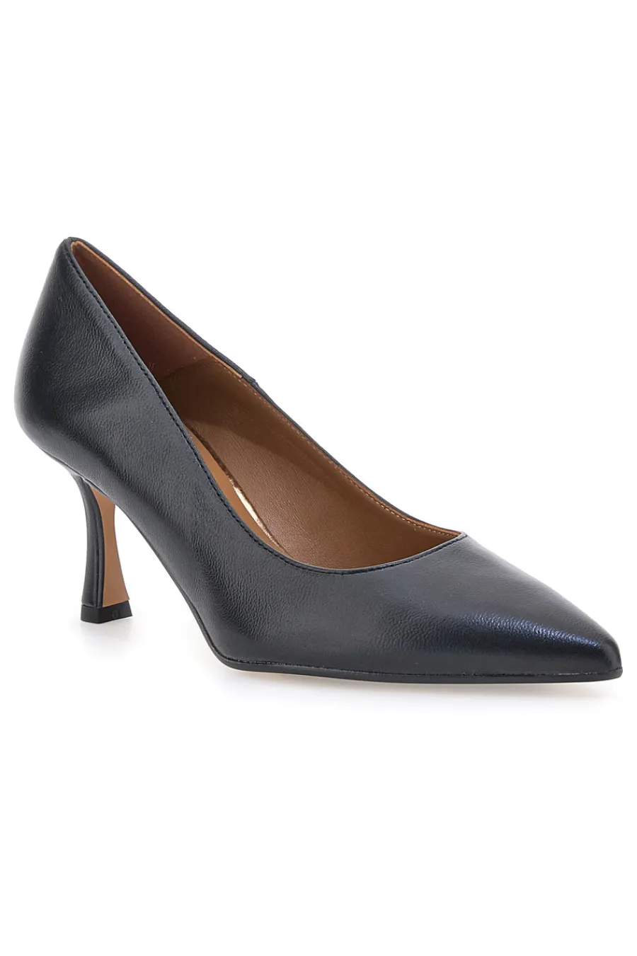 Décolleté nere in pelle con tacco a spillo 777 Made in Italy-PITTARELLO PLUS