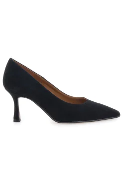Décolleté nere in pelle scamosciata con tacco 777 Made in Italy-PITTARELLO PLUS Discount