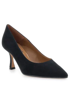 Décolleté nere in pelle scamosciata con tacco 777 Made in Italy-PITTARELLO PLUS Discount