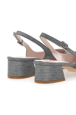 Décolleté Nere Slingback Effetto Brillantini PITTARELLO GLAM 3123-PITTARELLO ROMANTIC Best