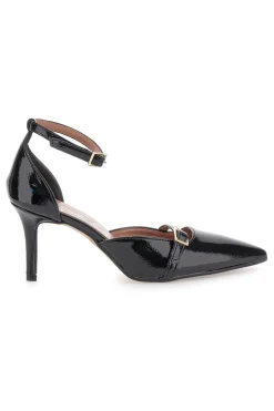 Décolleté nere verniciate con cinturini e tacco a spillo P8049-FRANCESCA GRITTI Sale