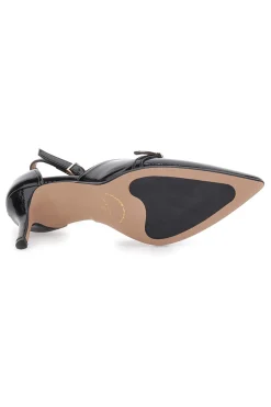 Décolleté nere verniciate con cinturini e tacco a spillo P8049-FRANCESCA GRITTI Sale