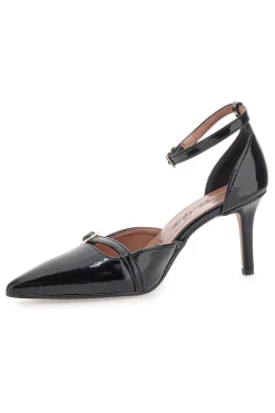 Décolleté nere verniciate con cinturini e tacco a spillo P8049-FRANCESCA GRITTI Sale