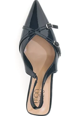 Décolleté effetto vernice slingback con cinturini CMJ2405315-MON DIEU Online