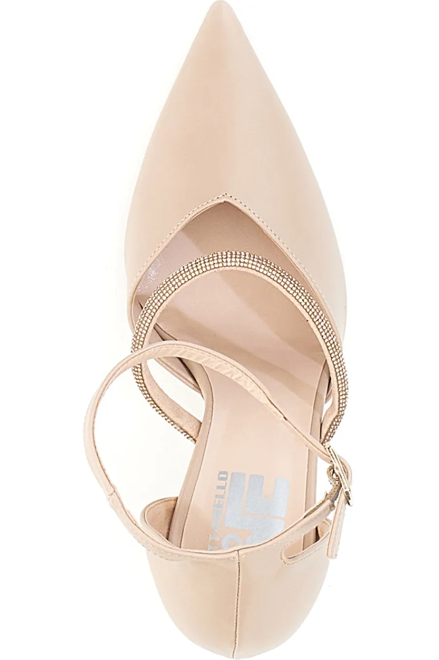 Décolleté Nude Con Strass Tacco 9 cm Made In Italy 7092-PITTARELLO LOVE
