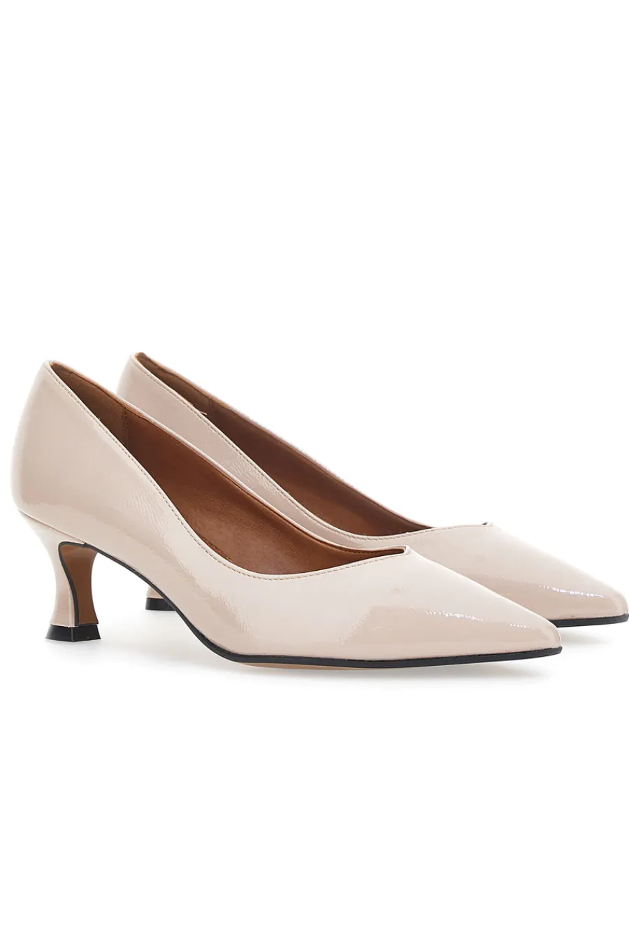 Décolleté nude con tacco basso a rocchetto 61-PITTARELLO COUTURE New