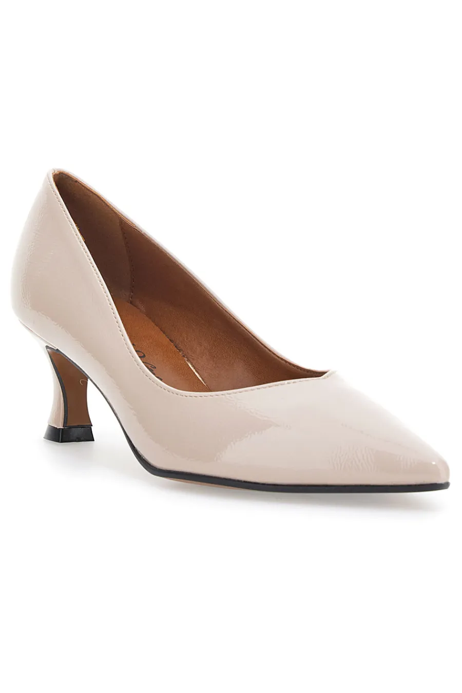 Décolleté nude con tacco basso a rocchetto 61-PITTARELLO COUTURE New