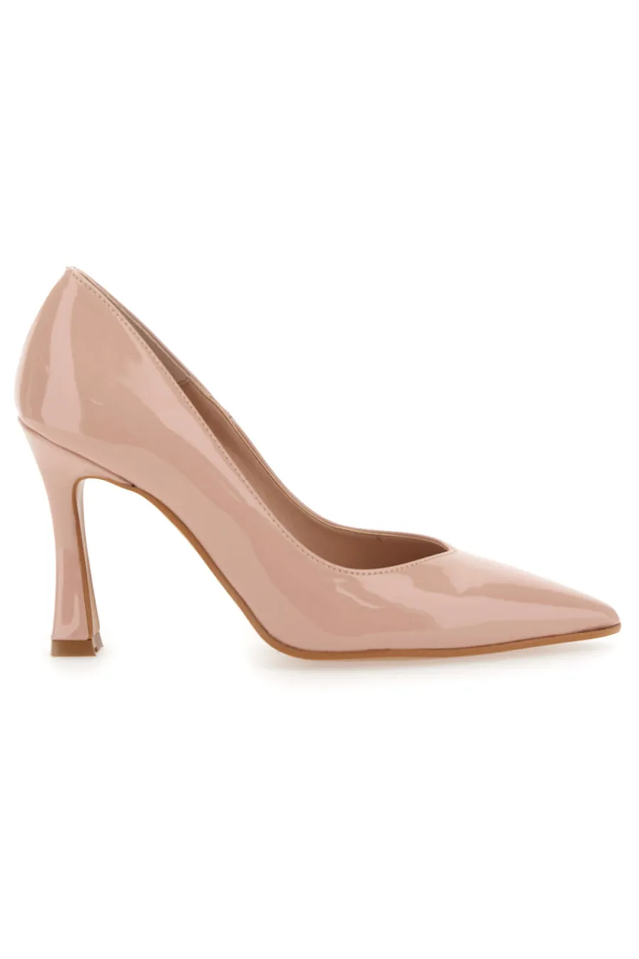 Décolleté Nude in Vernice a Punta 157-PITTARELLO COUTURE