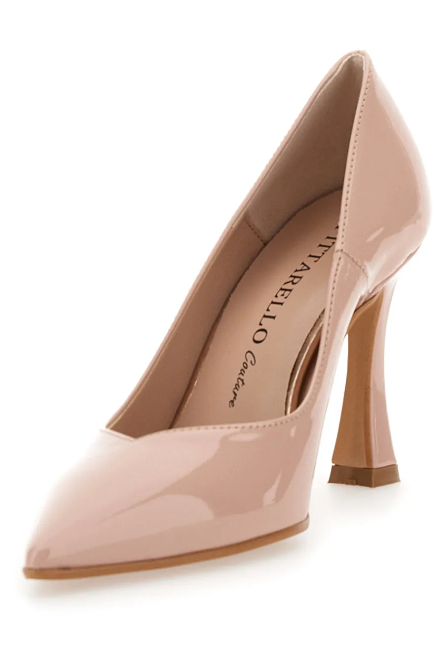 Décolleté Nude in Vernice a Punta 157-PITTARELLO COUTURE