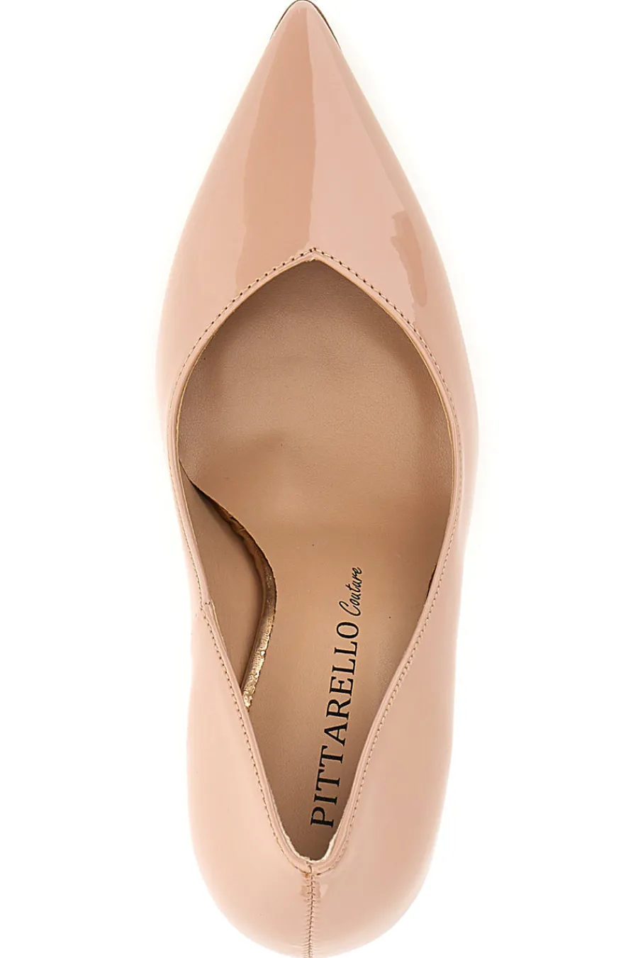 Décolleté Nude in Vernice a Punta 157-PITTARELLO COUTURE
