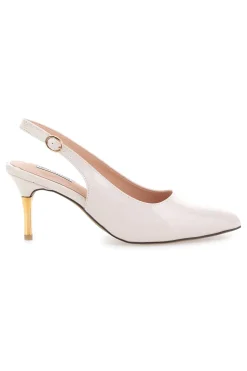 Décolleté Nude Slingback Effetto Vernice 51260-MARIELLA BURANI Hot
