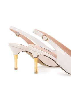 Décolleté Nude Slingback Effetto Vernice 51260-MARIELLA BURANI Hot