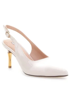 Décolleté Nude Slingback Effetto Vernice 51260-MARIELLA BURANI Hot
