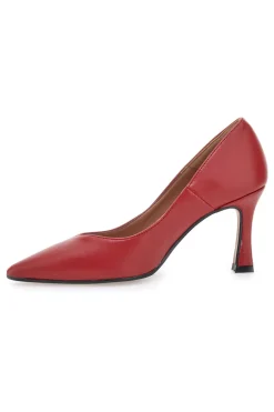 Décolleté Rosse Con Tacco 8 cm Made In Italy 3354-PITTARELLO Discount