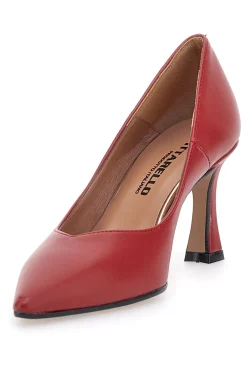 Décolleté Rosse Con Tacco 8 cm Made In Italy 3354-PITTARELLO Discount