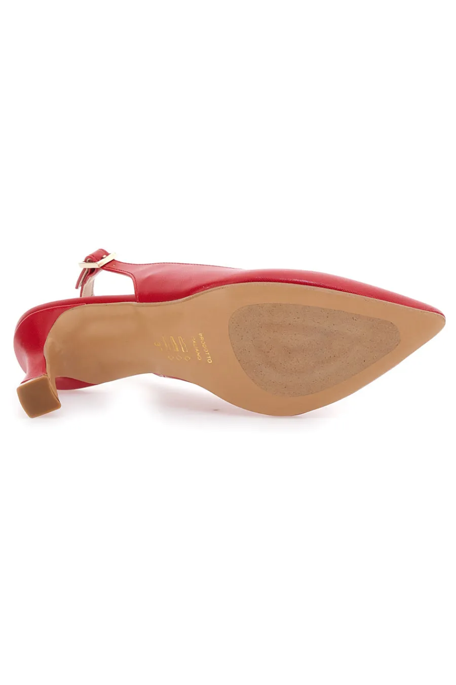 Décolleté Rosse Slingback con Tacco Medio 2371-PITTARELLO GLAM New