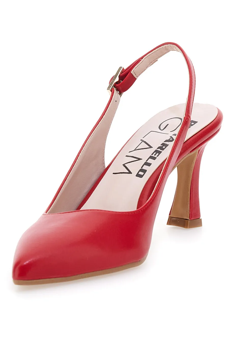 Décolleté Rosse Slingback con Tacco Medio 2371-PITTARELLO GLAM New