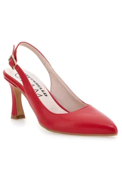 Décolleté Rosse Slingback con Tacco Medio 2371-PITTARELLO GLAM New
