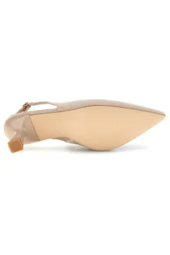 Décolleté slingback in tessuto effetto soft touch P671-FIRST LADY Clearance