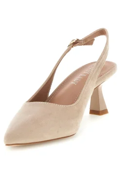 Décolleté slingback in tessuto effetto soft touch P671-FIRST LADY Clearance