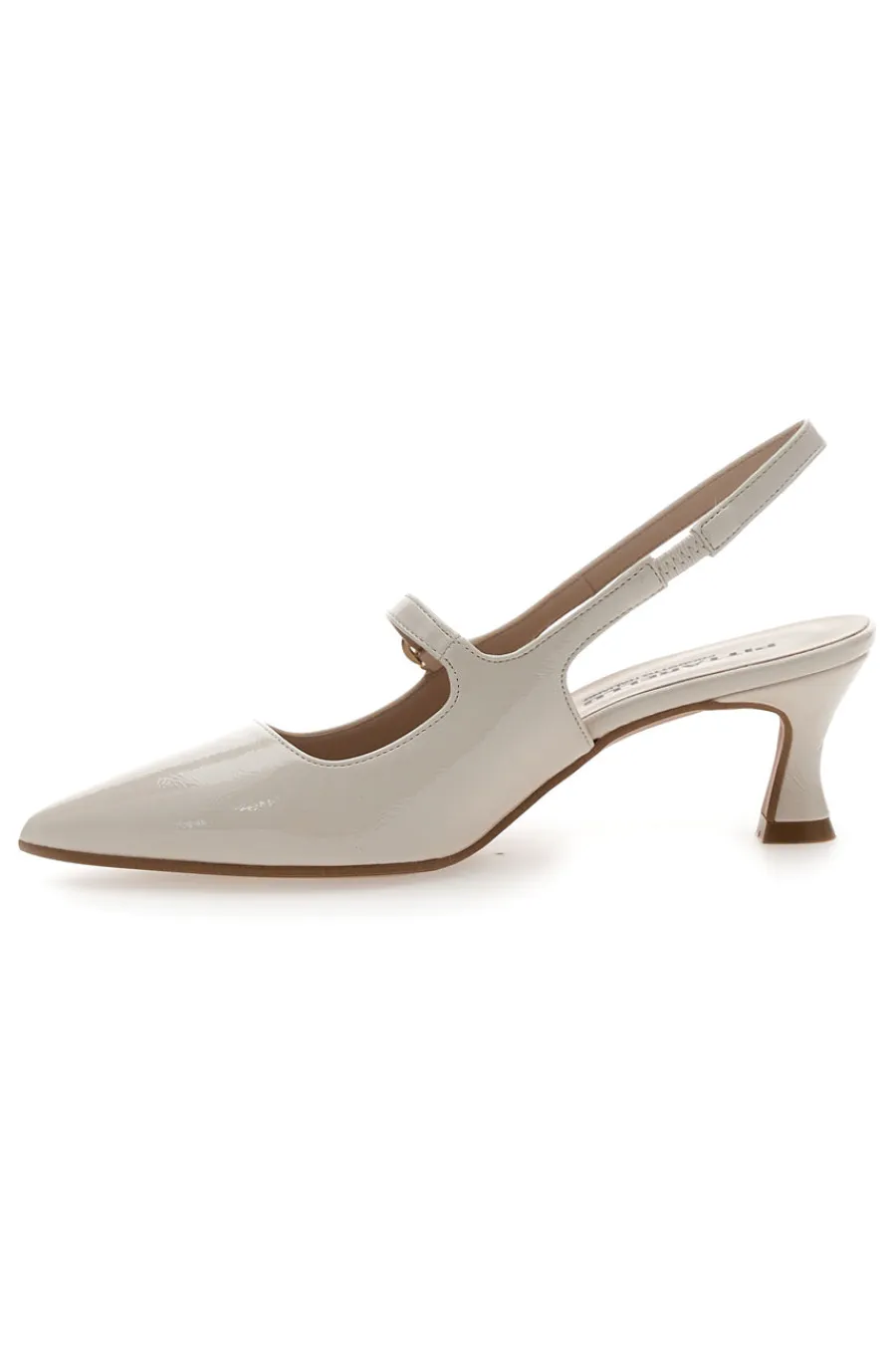 Décolleté Slingback Burro a Punta Effetto Vernice P507-PITTARELLO Hot