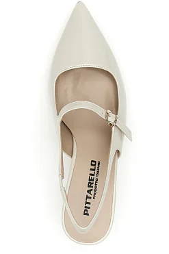 Décolleté Slingback Burro a Punta Effetto Vernice P507-PITTARELLO Hot