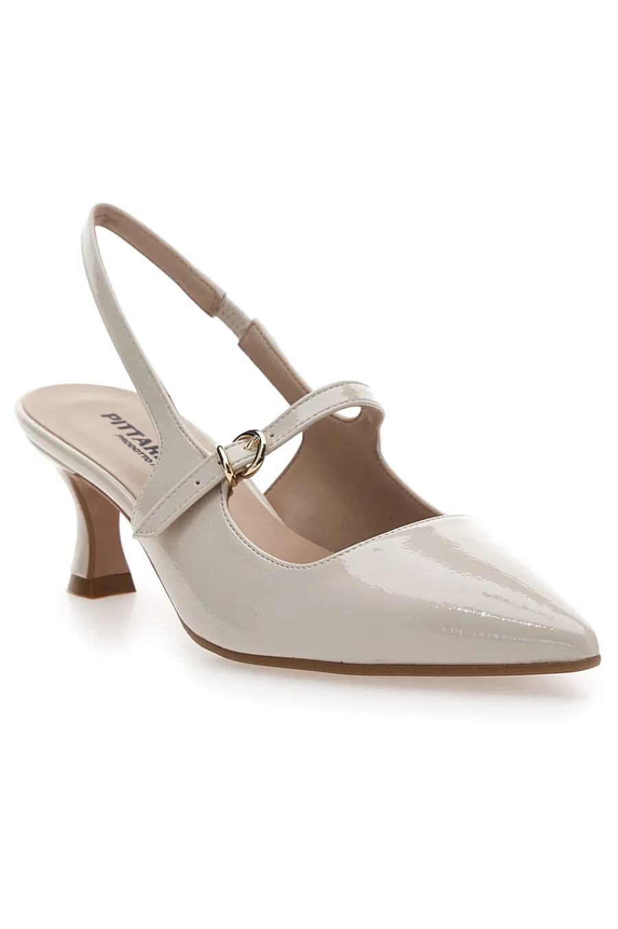 Décolleté Slingback Burro a Punta Effetto Vernice P507-PITTARELLO Hot