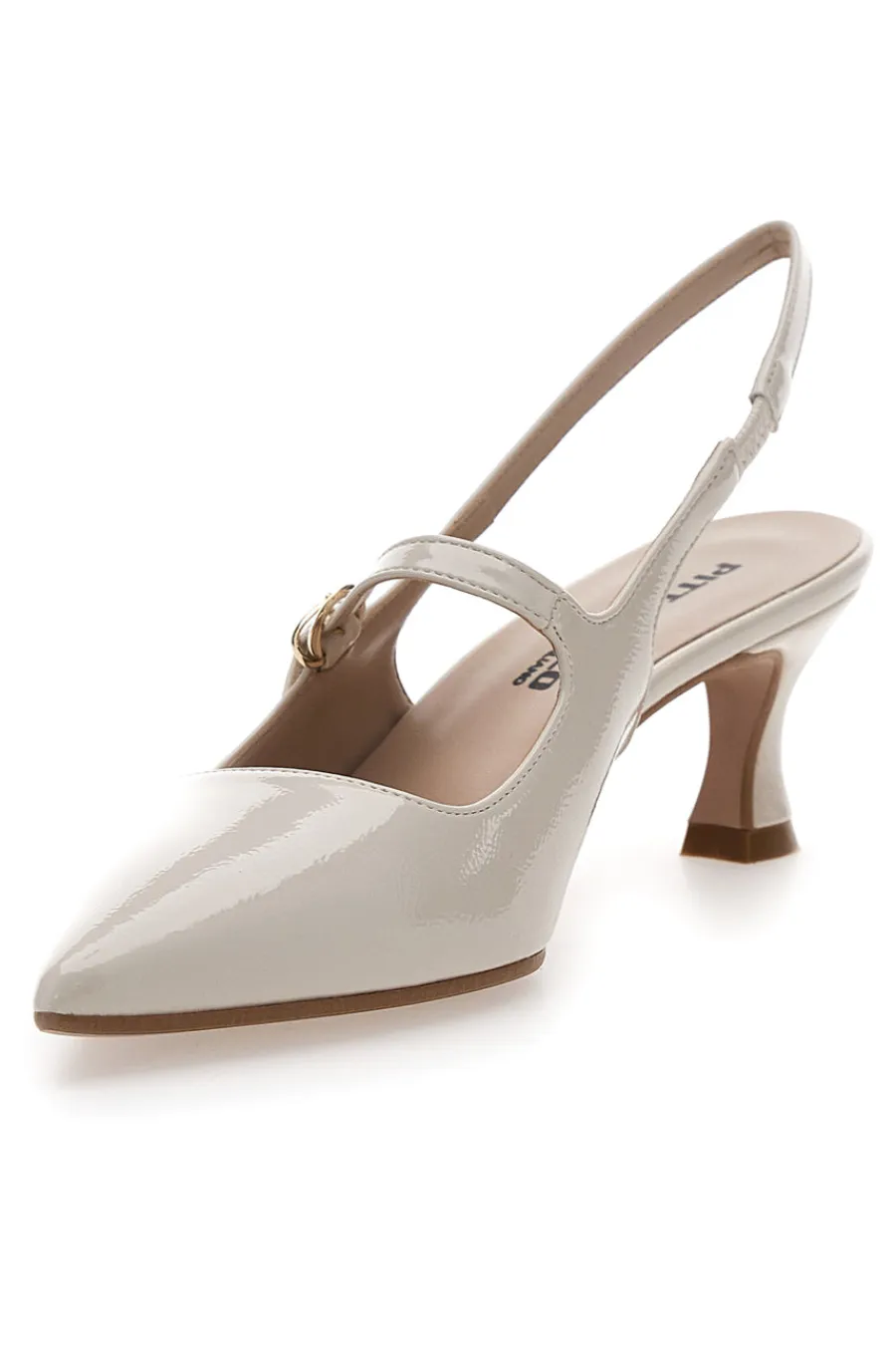Décolleté Slingback Burro a Punta Effetto Vernice P507-PITTARELLO Hot