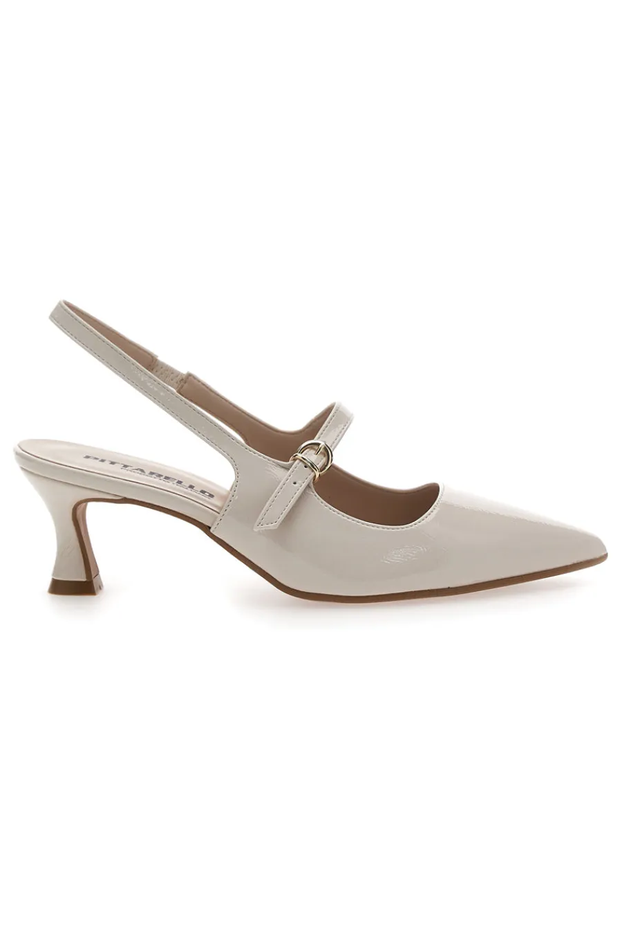 Décolleté Slingback Burro a Punta Effetto Vernice P507-PITTARELLO Hot