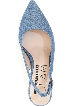 Décolleté Slingback Celesti con Brillantini PITTARELLO CLASS 5171-PITTARELLO GLAM Discount