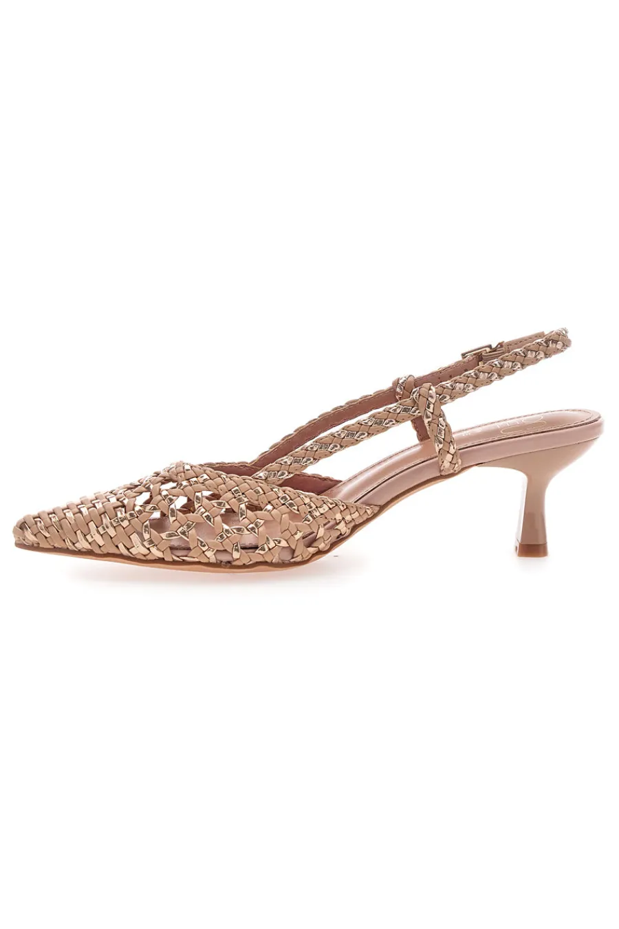 Décolleté slingback intrecciate con tacco basso 1601-MON DIEU Best