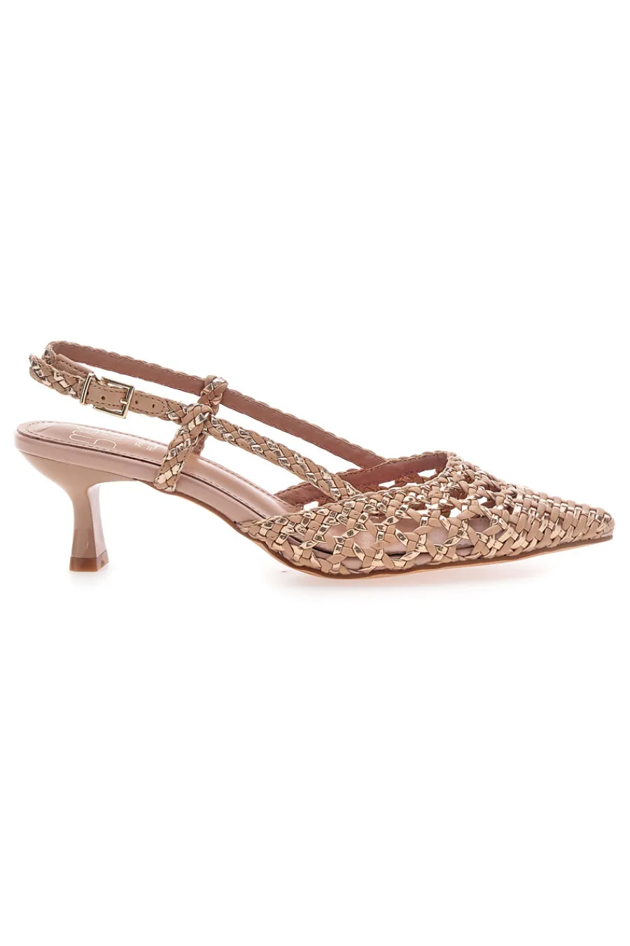 Décolleté slingback intrecciate con tacco basso 1601-MON DIEU Best