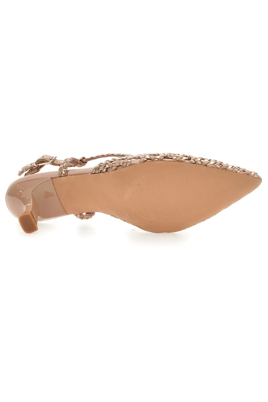 Décolleté slingback intrecciate con tacco basso 1601-MON DIEU Best