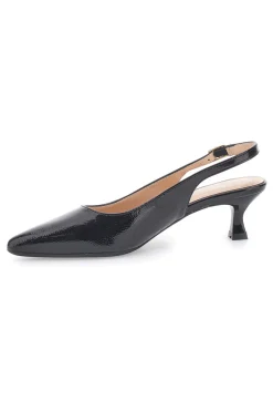 Dècolletè slingback in vernice nera FDS246C-MON DIEU