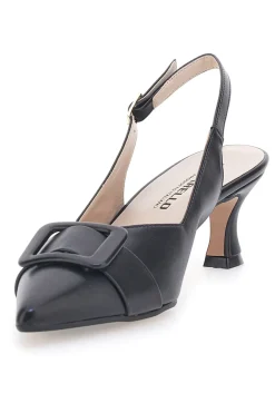 Décolleté Slingback Nere a Punta P555-PITTARELLO Discount