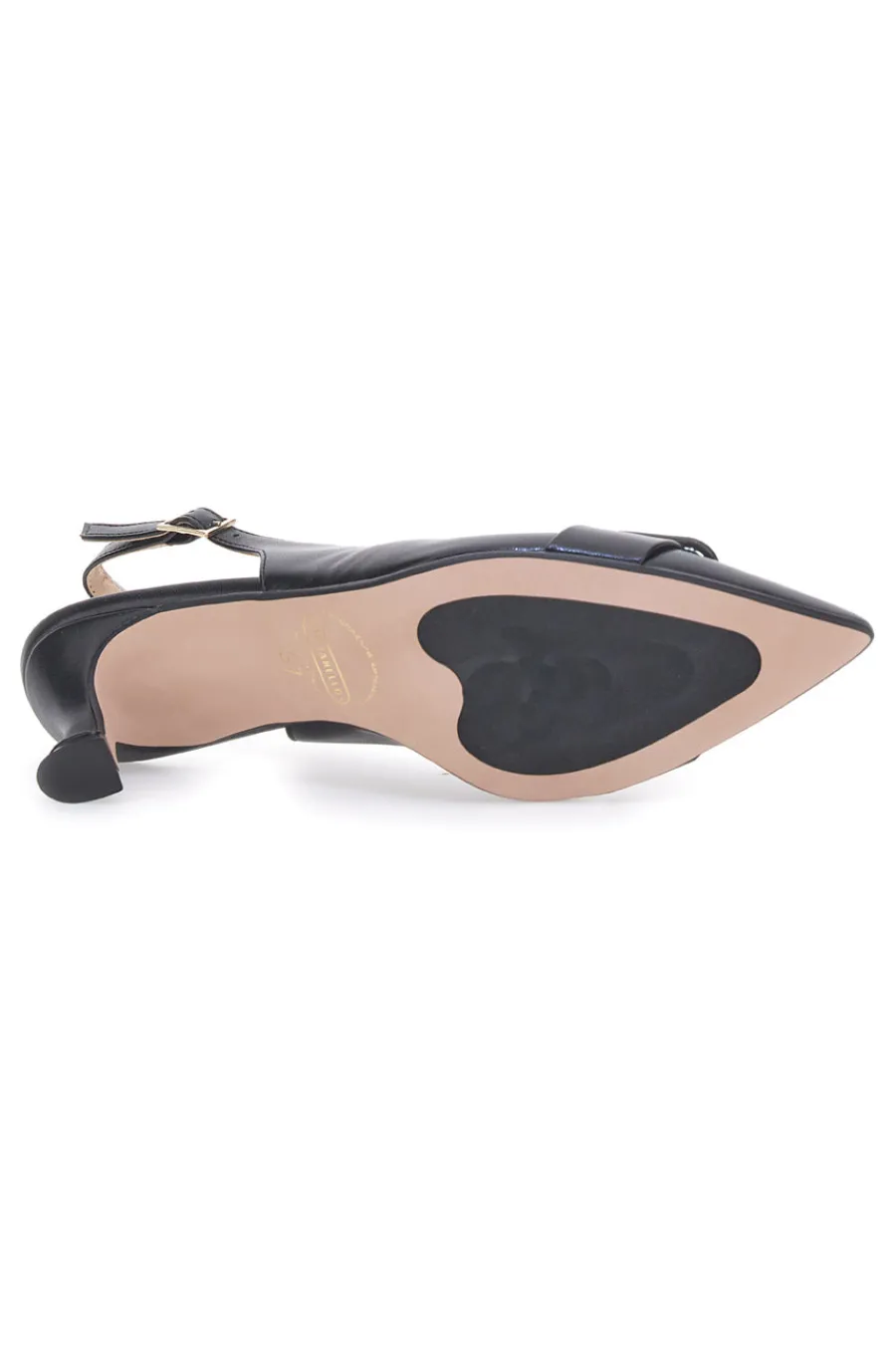 Décolleté Slingback Nere a Punta P555-PITTARELLO Discount