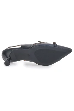 Décolleté Slingback Nere a Punta con Cinturini Decorativi CMJ2405315-LE HAVRE PARIS Outlet