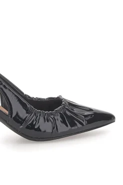 Décolleté Sling-back Nere Con Tacco P593-FIRST LADY New