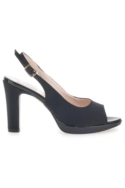 Décolleté Slingback Nere Effetto Raso 4477-PITTARELLO LOVE Sale
