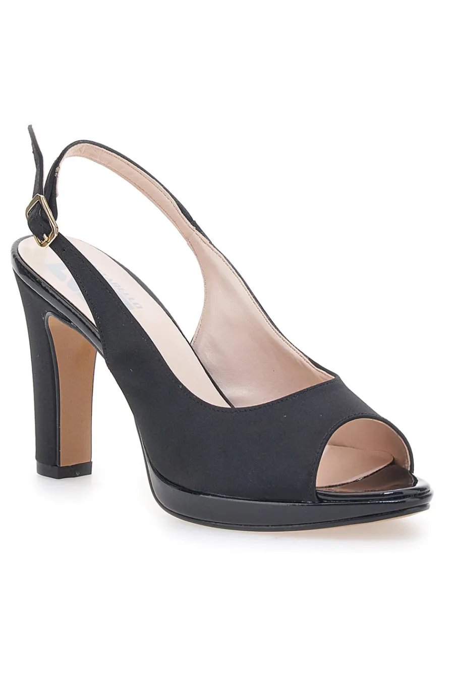 Décolleté Slingback Nere Effetto Raso 4477-PITTARELLO LOVE Sale
