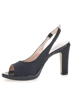 Décolleté Slingback Nere Effetto Raso 4477-PITTARELLO LOVE Sale