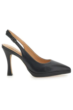 Décolleté Slingback Nere Eleganti con Tacco Alto 1929Q35-MON DIEU Hot