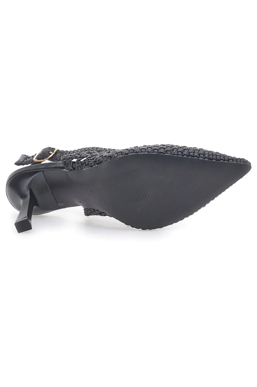 Décolleté Sling-back Nero P588-FIRST LADY Online