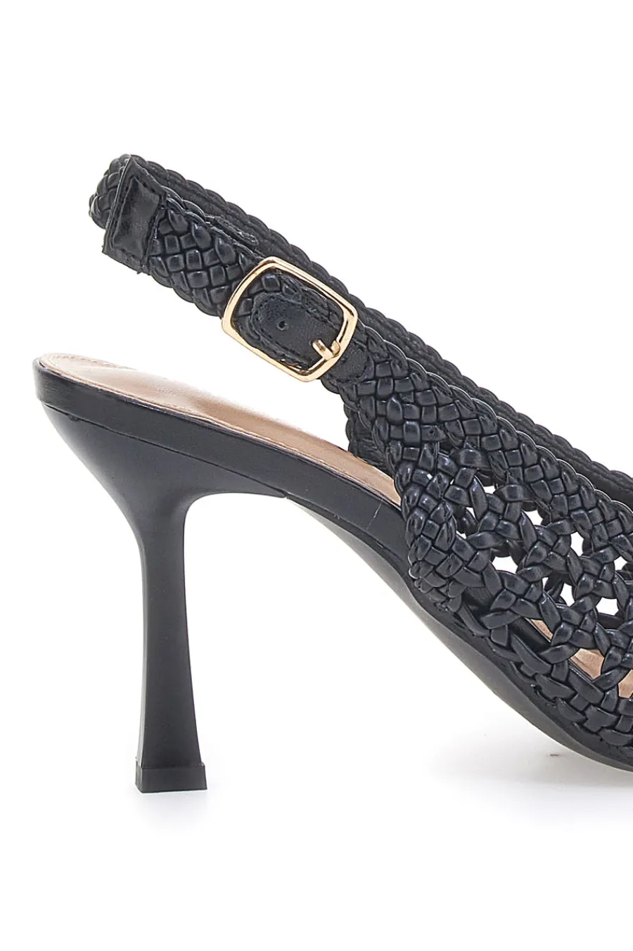 Décolleté Sling-back Nero P588-FIRST LADY Online